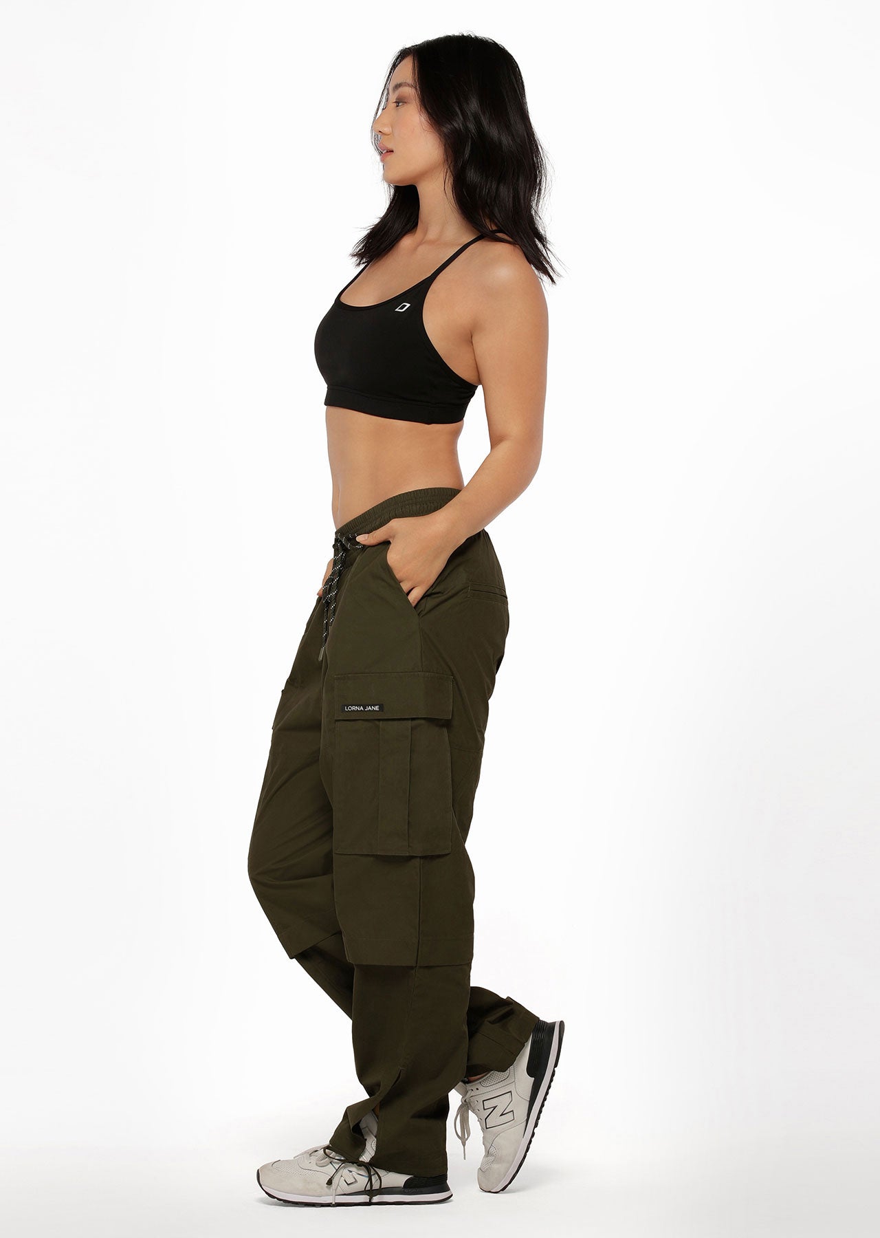 Lorna Jane Athleisure Cargo Pants - Luxury Green
