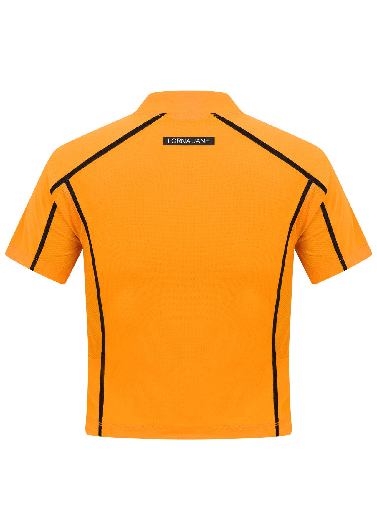 Lorna Jane Climber Short Sleeve Active Zip Top - Pumpkin