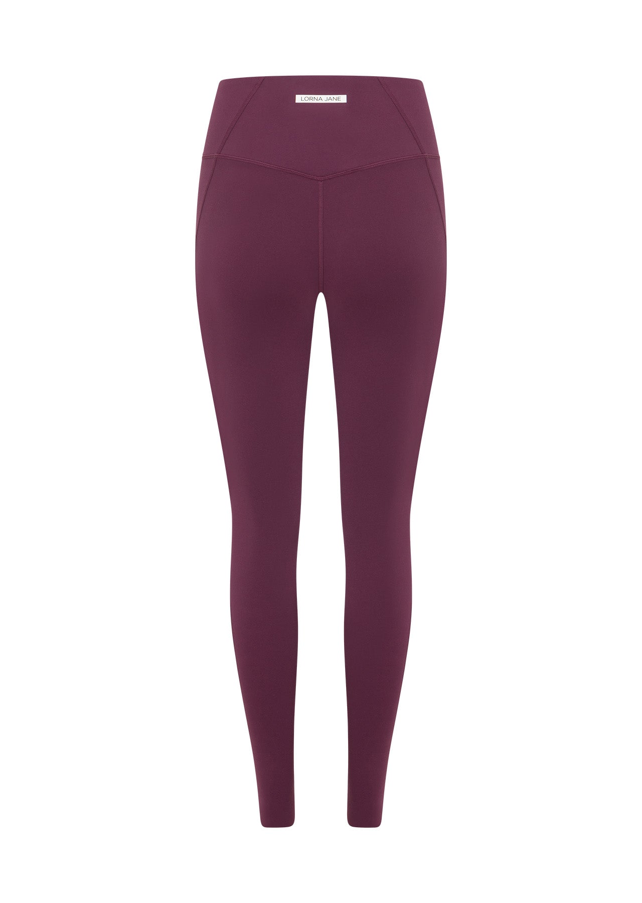 Lorna Jane Inspire Wrap Waist Full Length Leggings - Mulberry