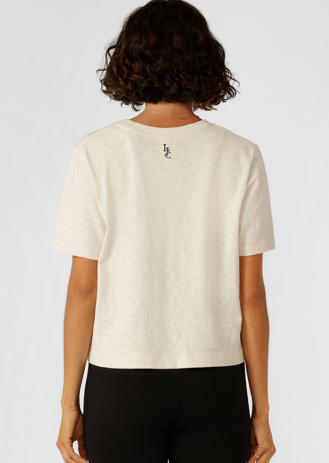 Lorna Jane LJC Heritage Textured T-Shirt - Cream