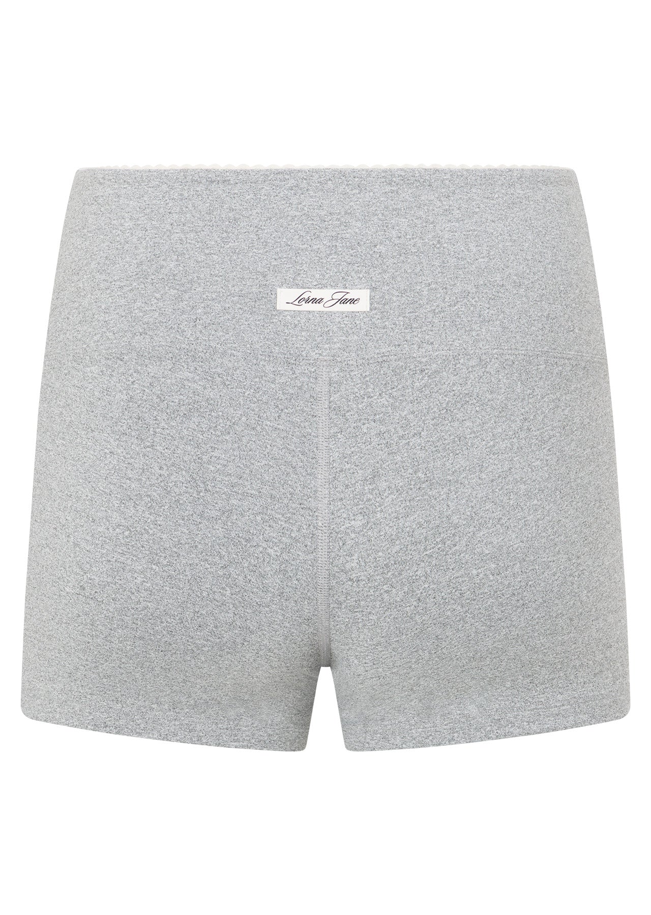 Lorna Jane Rest Days Cheeky Bike Shorts - Grey Marl