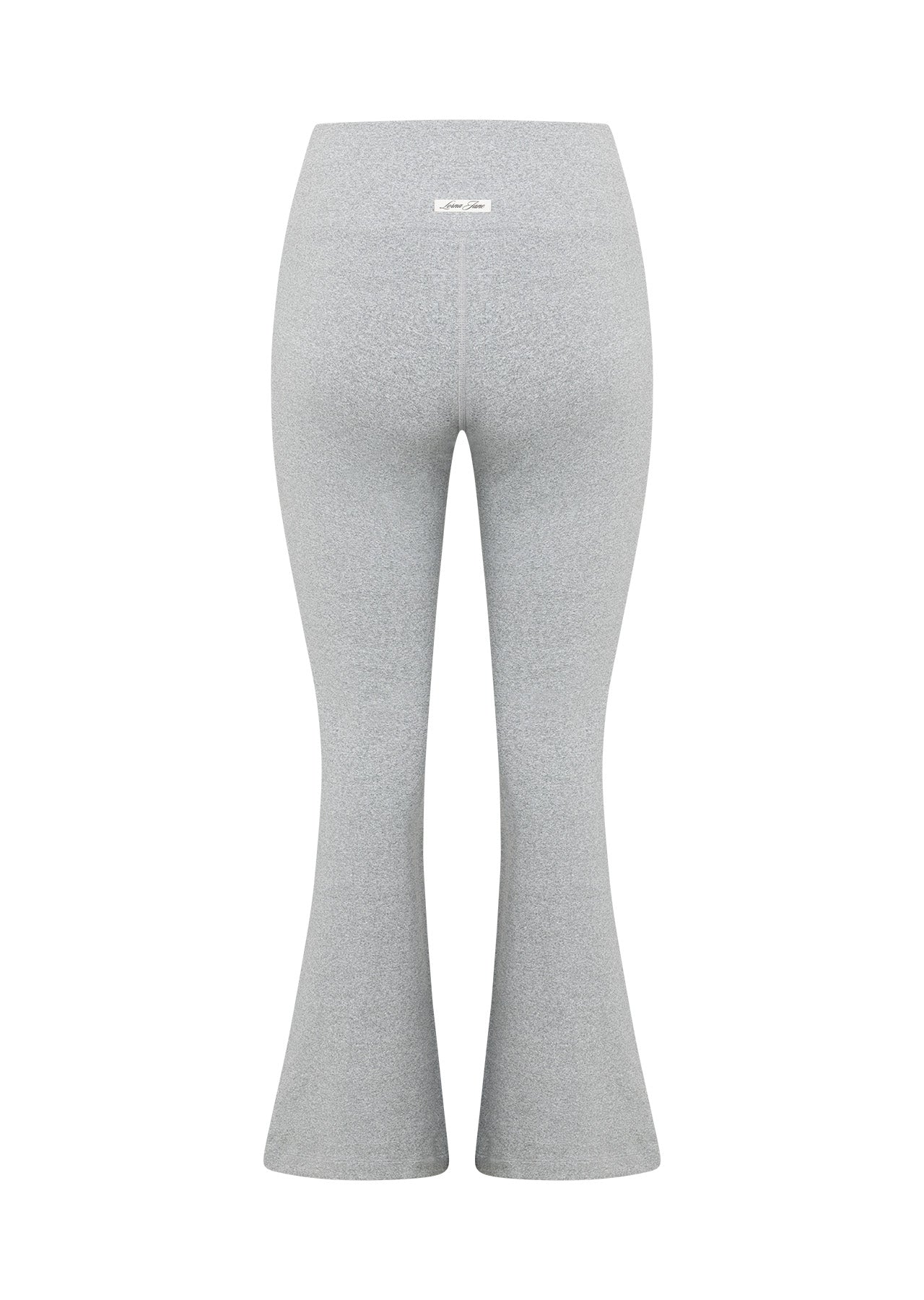 Lorna Jane True Comfort Flared Leggings - Grey Marl