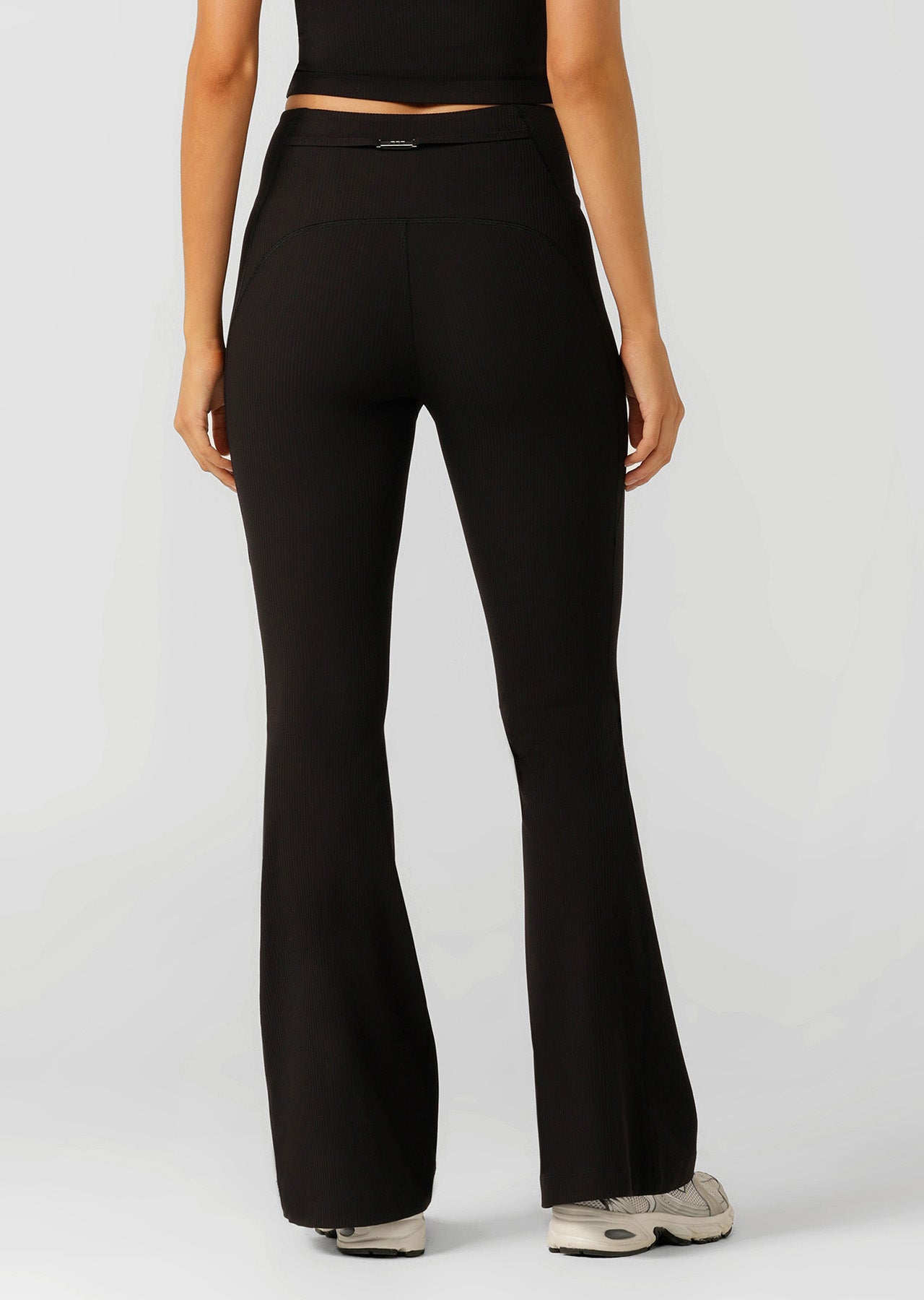 Lorna Jane Irresistible Stomach Support Rib Flared Leggings - Black