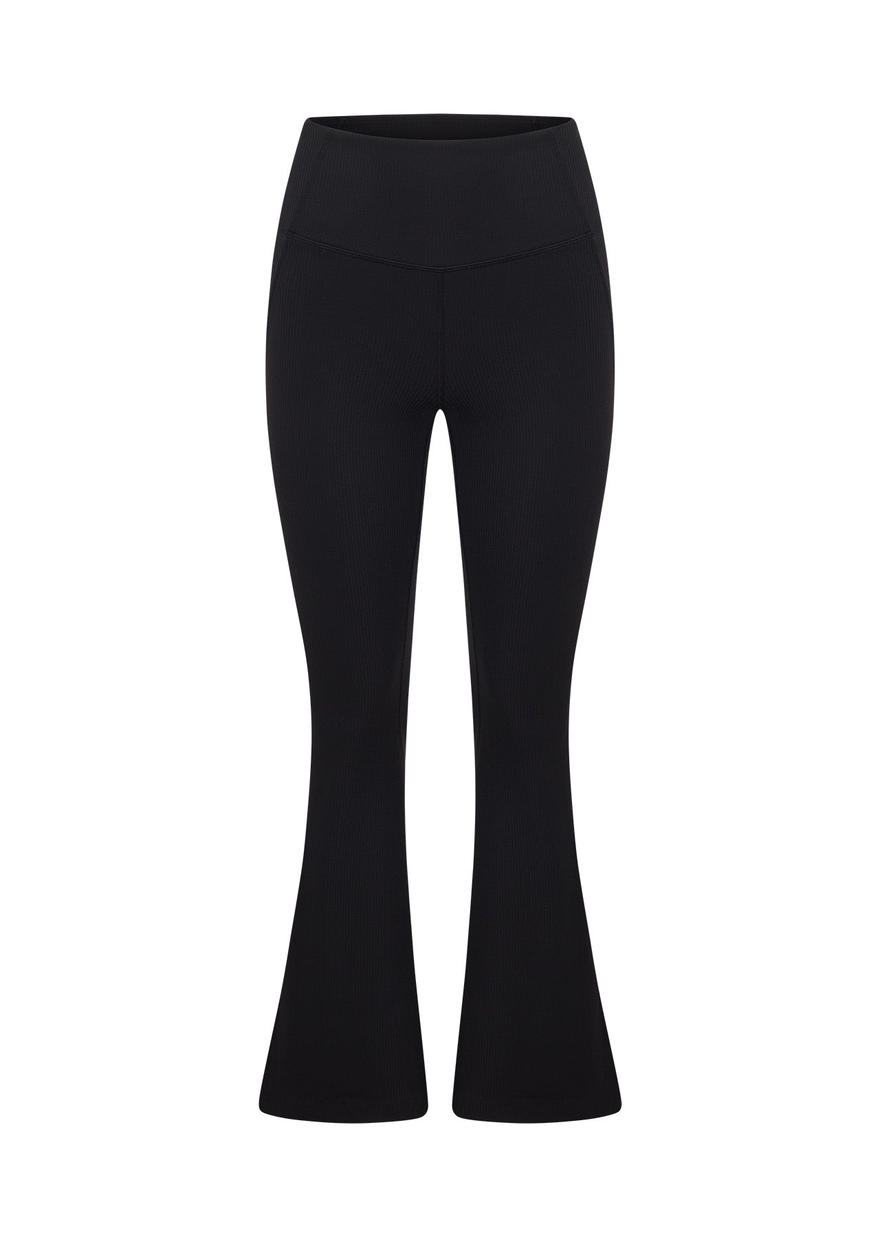 Lorna Jane Irresistible Stomach Support Rib Flared Leggings - Black