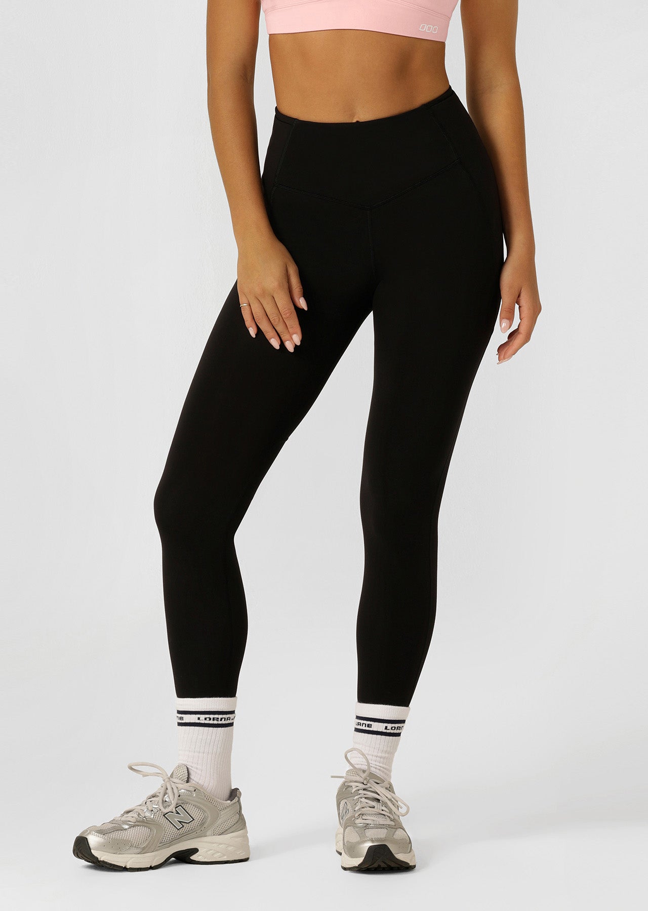 Lorna Jane Irresistible Rib Full Length Leggings - Black