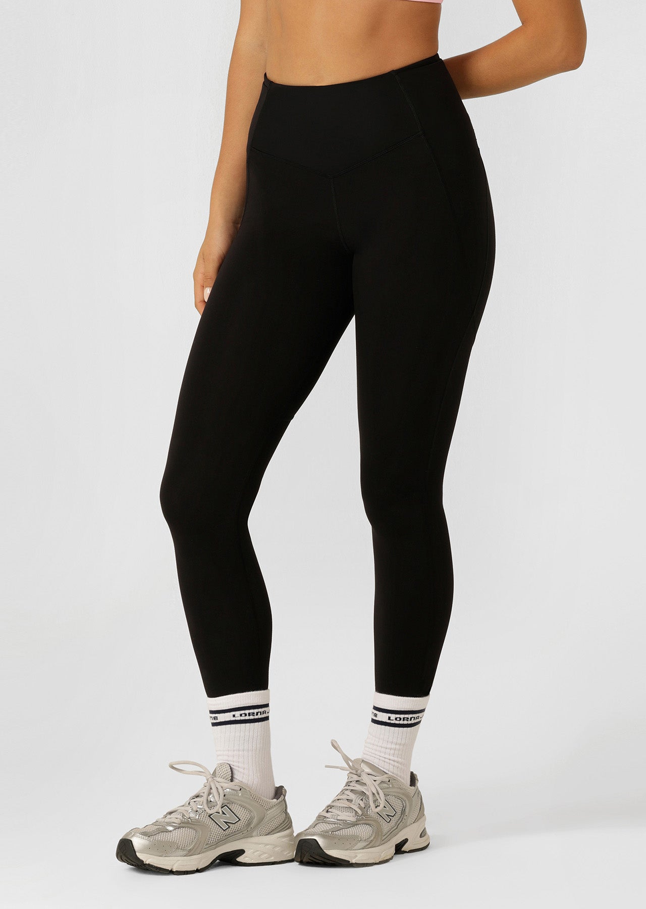 Lorna Jane Irresistible Rib Full Length Leggings - Black