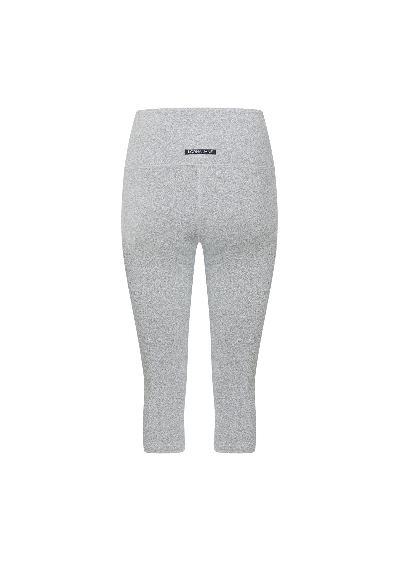 Lorna Jane True Comfort 3/4 Capri Leggings - Grey Marl