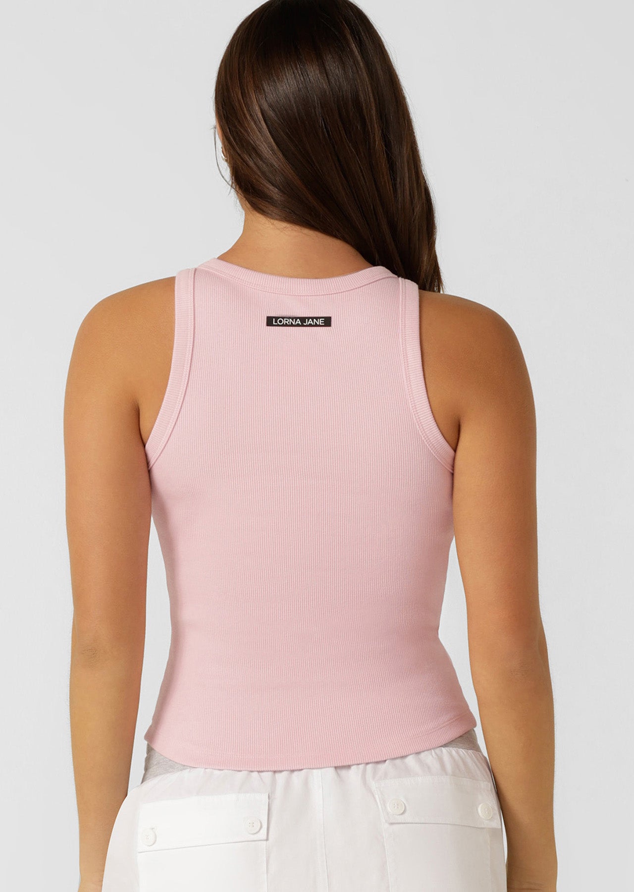 Lorna Jane LJ Basics Rib Tank - Sweet Pink