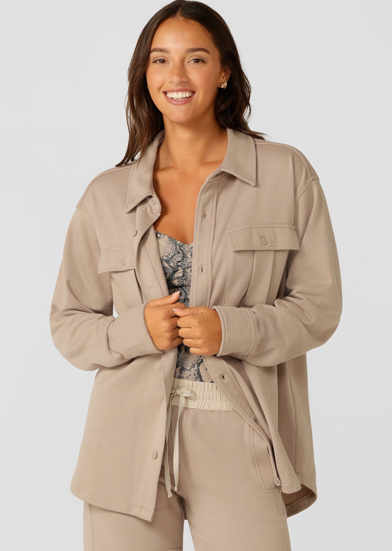 Lorna Jane Soft Lounge Shirt - Latte