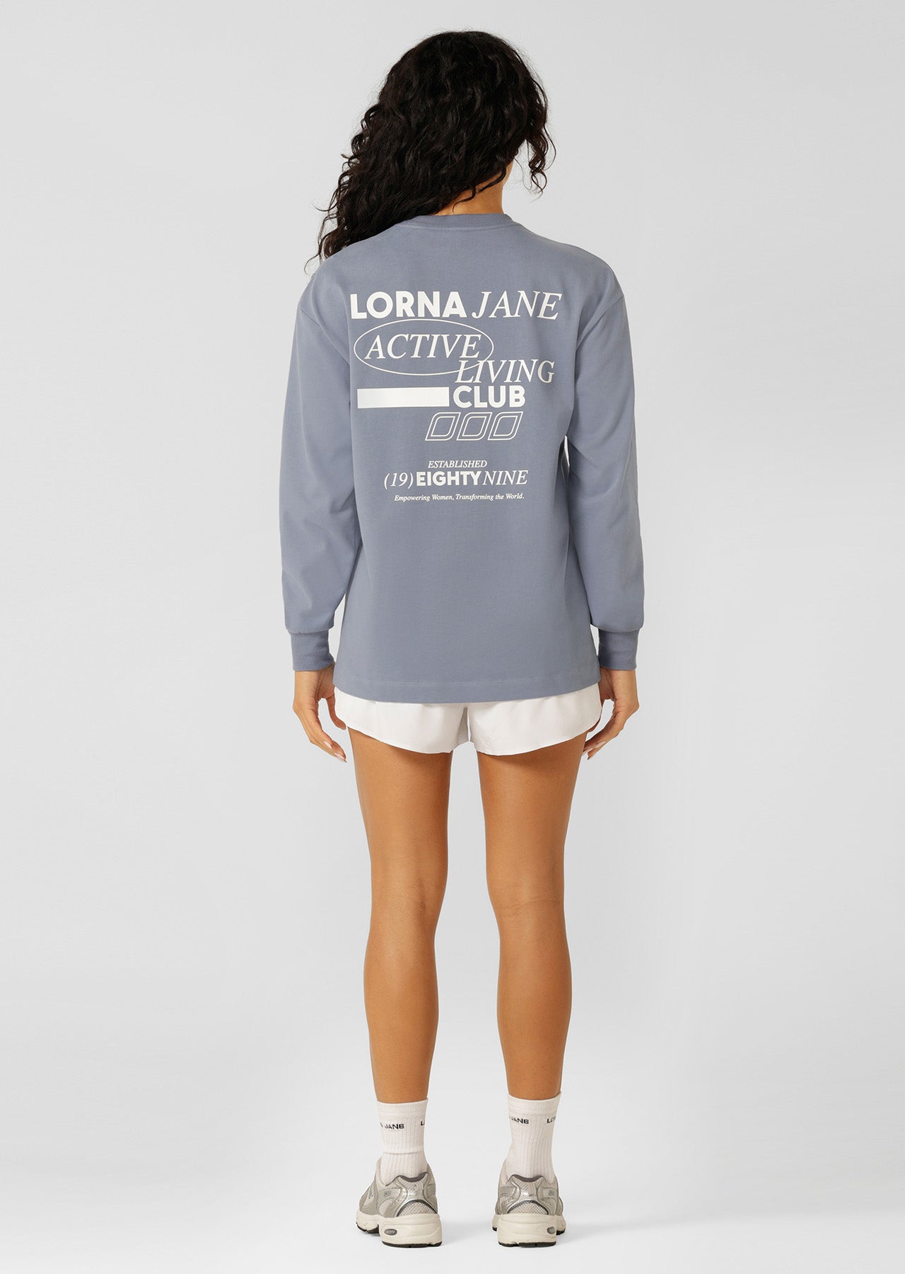Lorna Jane Momentum Plush Long Sleeve T-Shirt - Gravity Grey