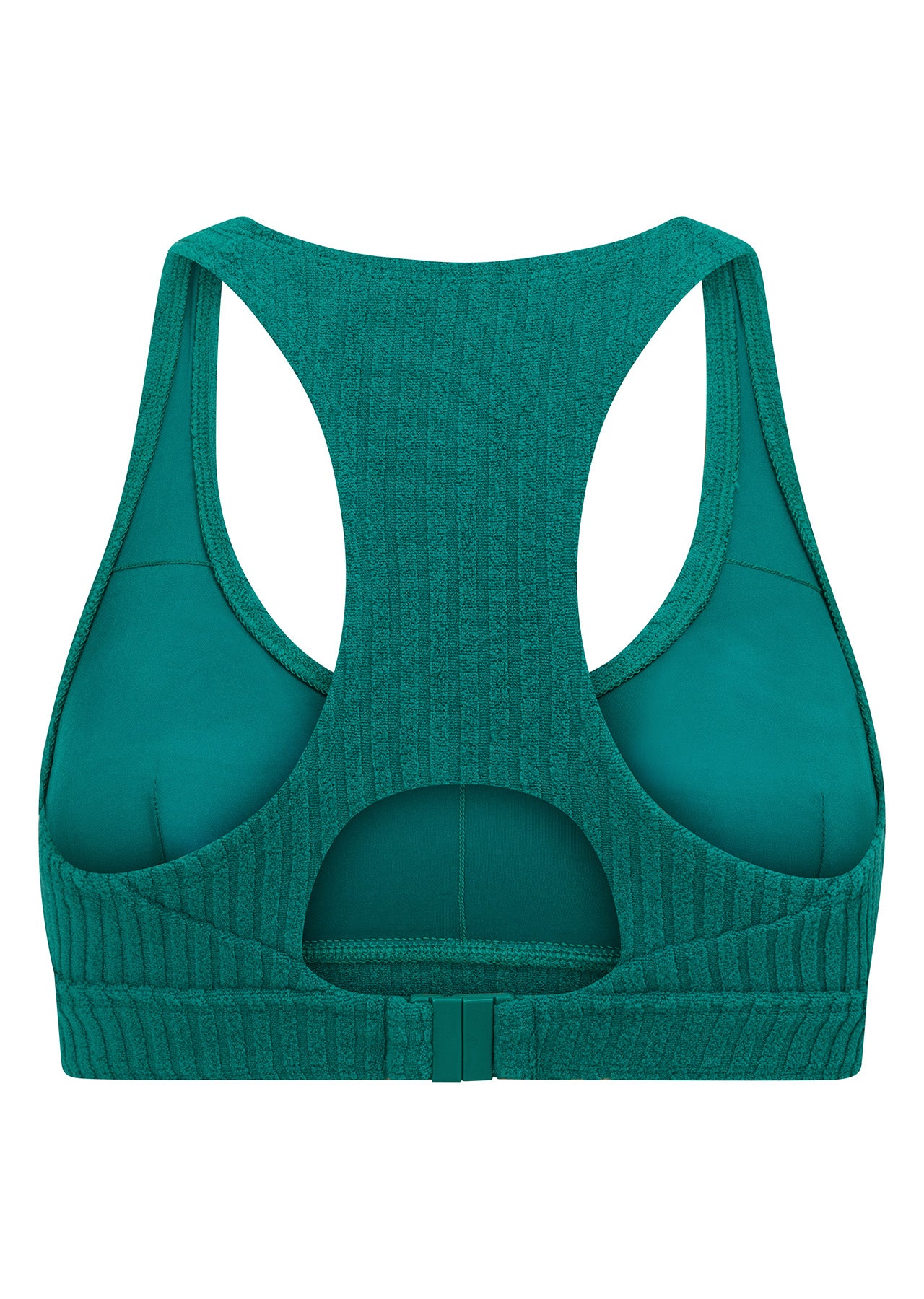 Lorna Jane Rock Pool Terry Swim Bra - Dark Teal