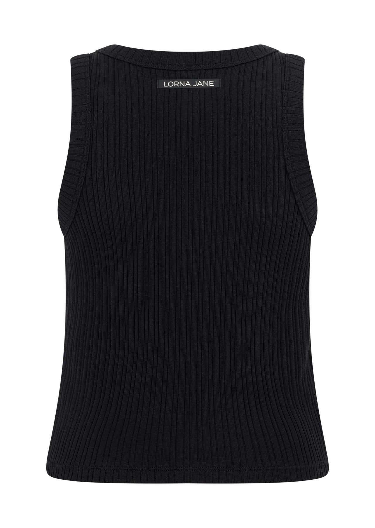 Lorna Jane Essential Wide Rib Tank - Black