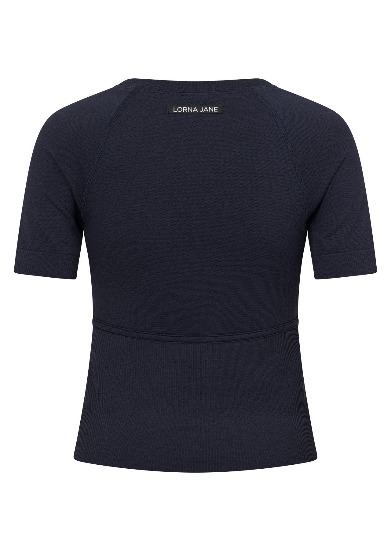 Lorna Jane Seamless Contour Short Sleeve Top - Platinum Navy