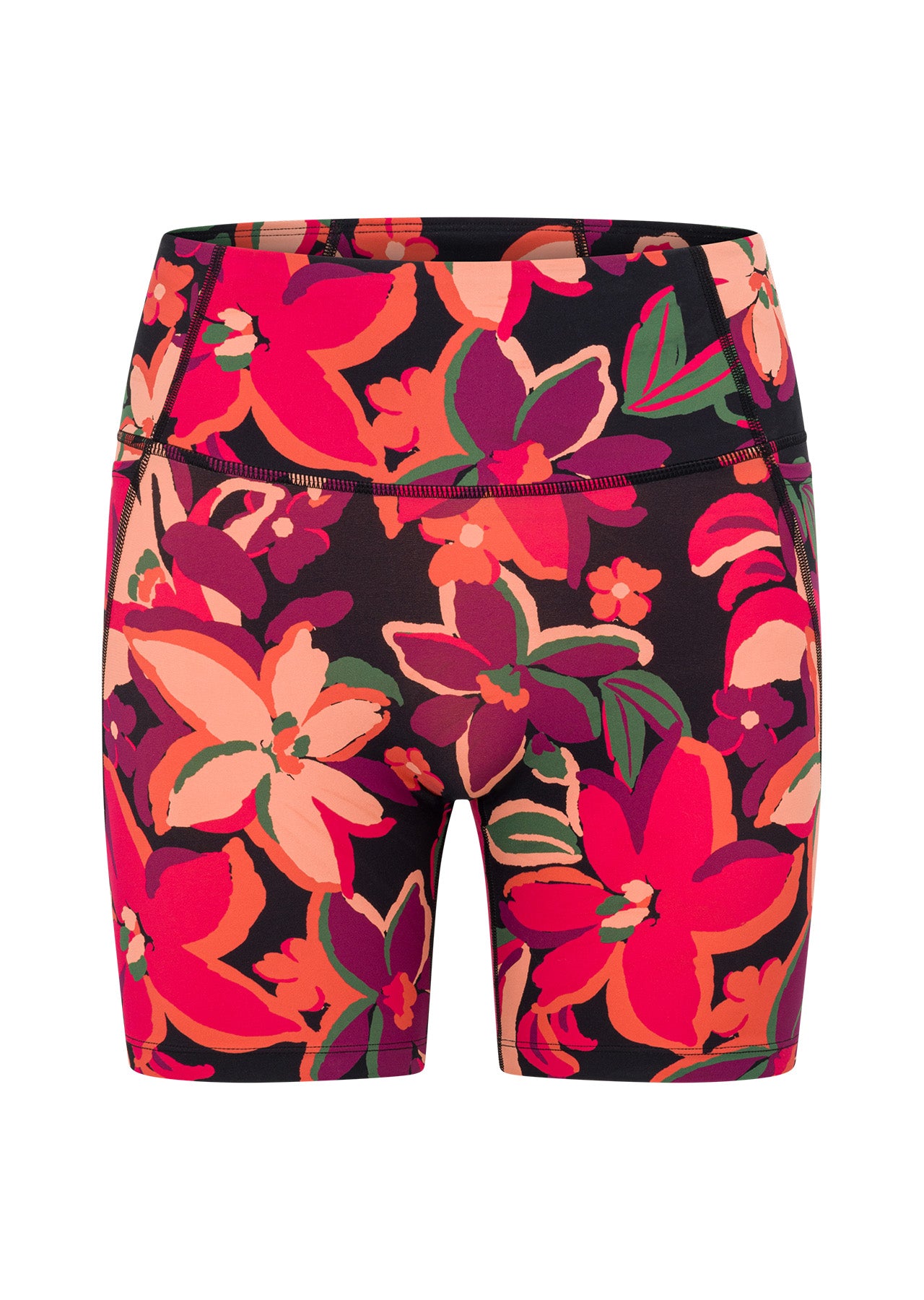 Lorna Jane Floral Escape Hi-Fold Bike Shorts - Floral Escape Print
