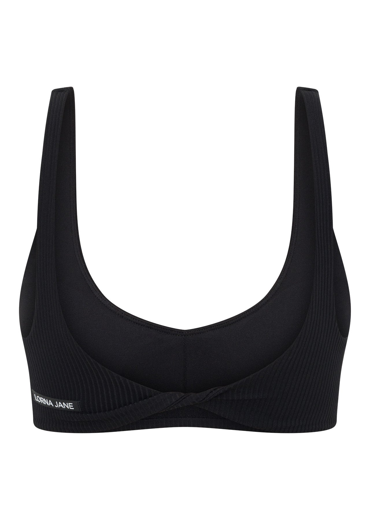 Lorna Jane Reform Rib Sports Bra - Black