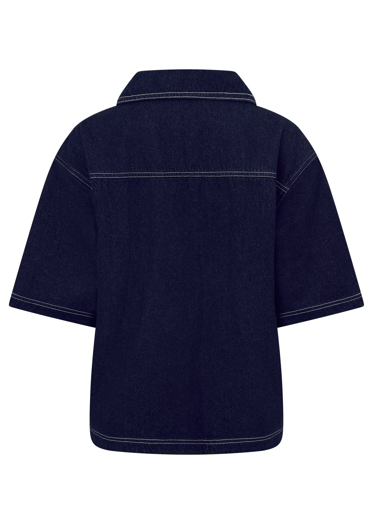 Lorna Jane Off Duty Denim Overshirt - French Navy