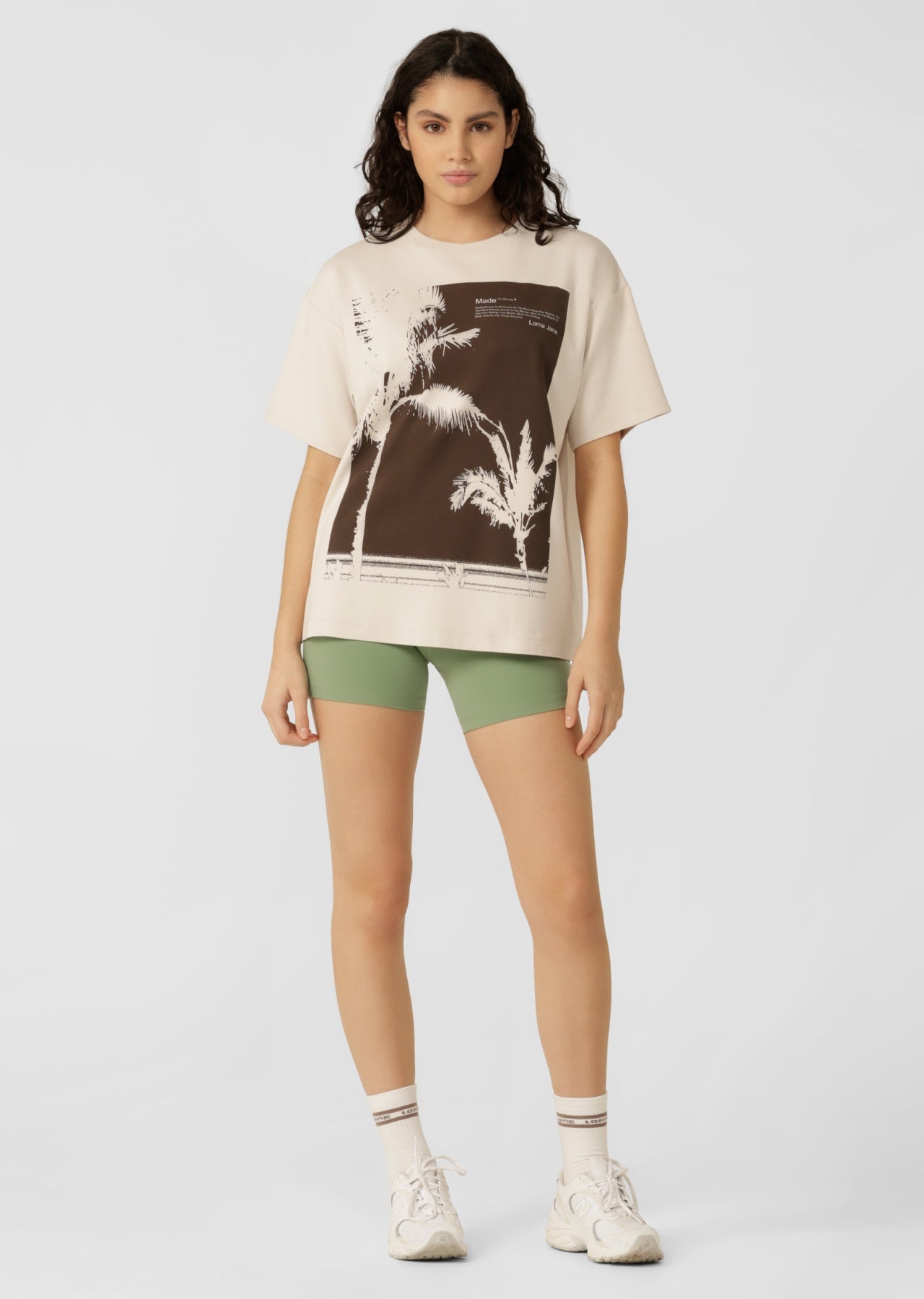 Lorna Jane Mirage Boyfriend T-Shirt - Ivory