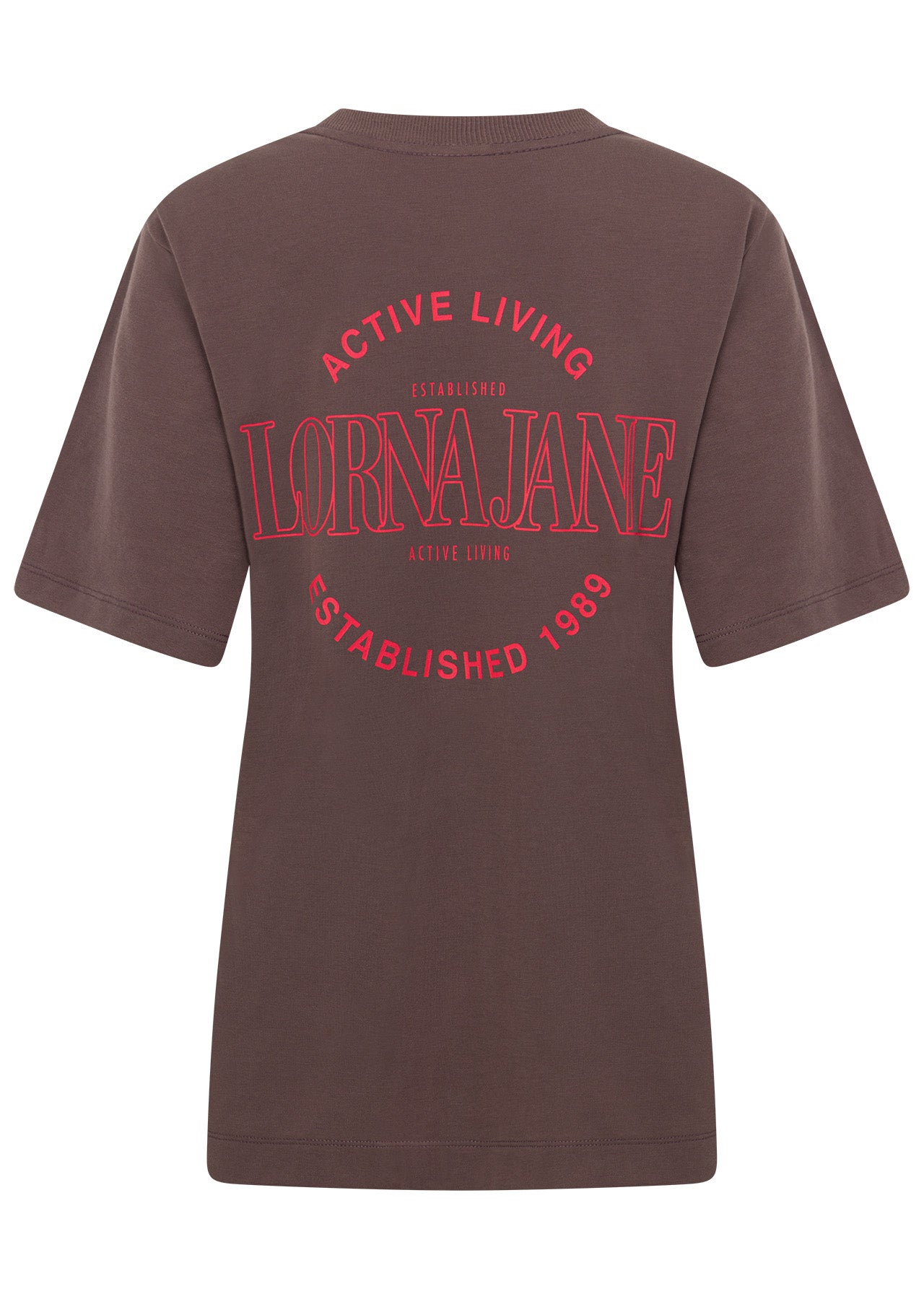 Lorna Jane Iconic Weekender Relaxed T-Shirt - Stone