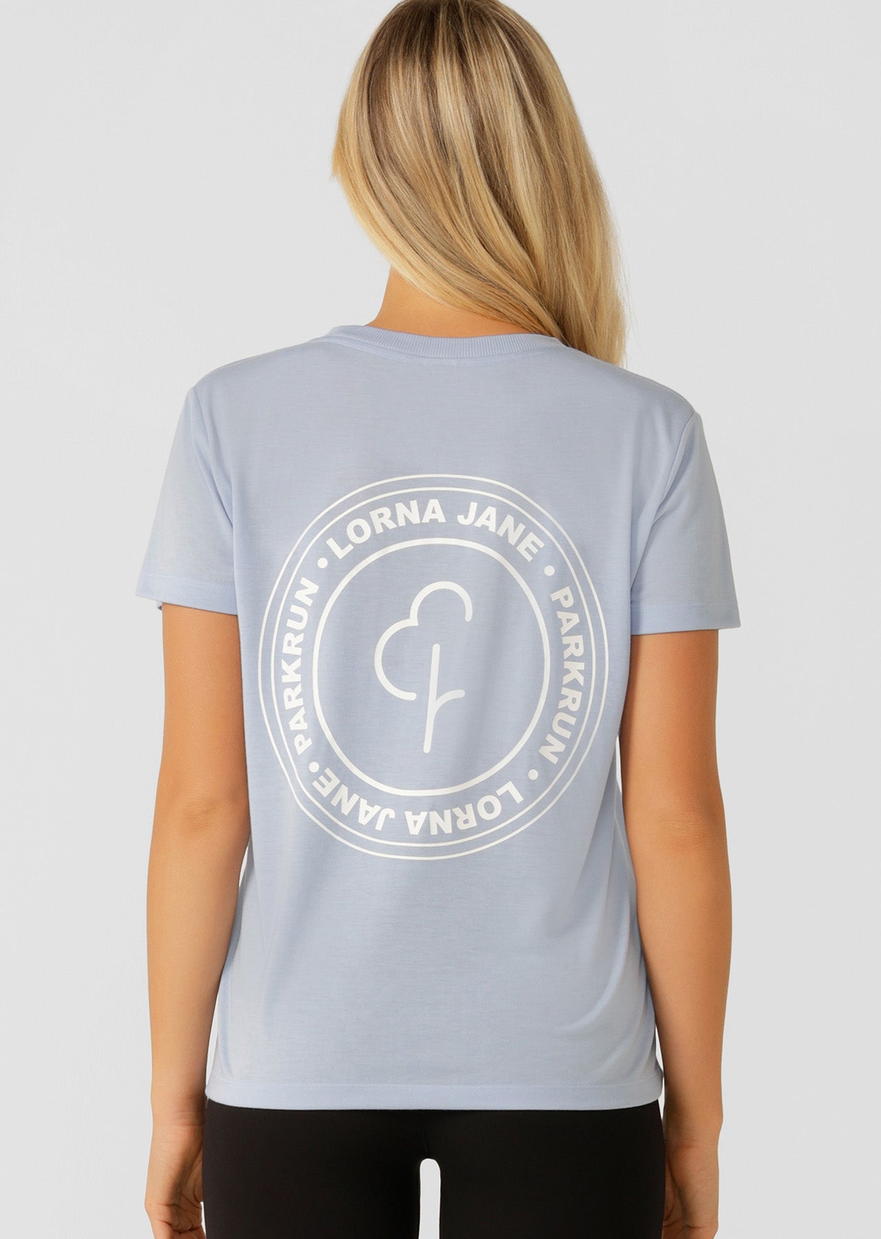 Lorna Jane parkrun T-Shirt - Light Moontide