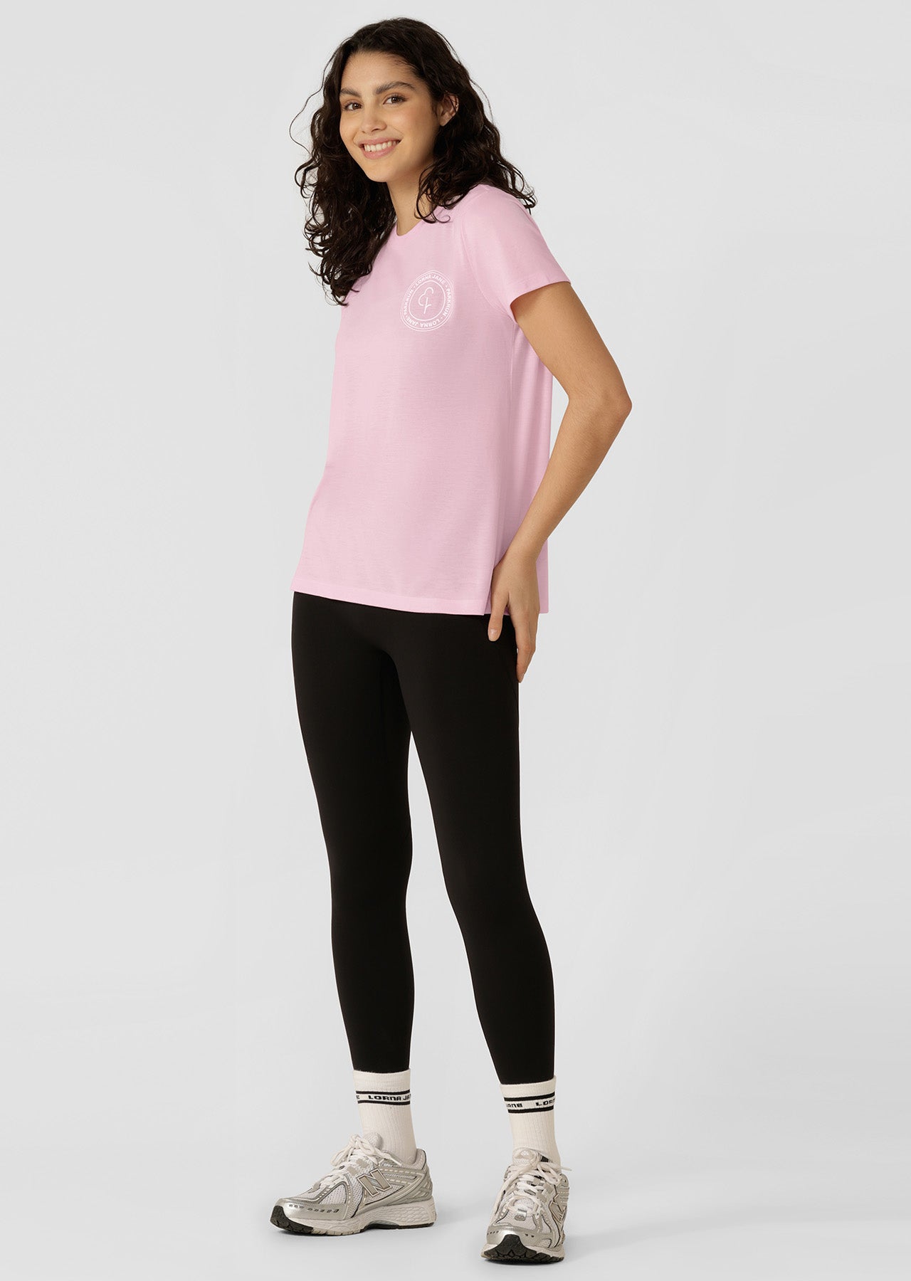Lorna Jane parkrun T-Shirt - Sweet Pink