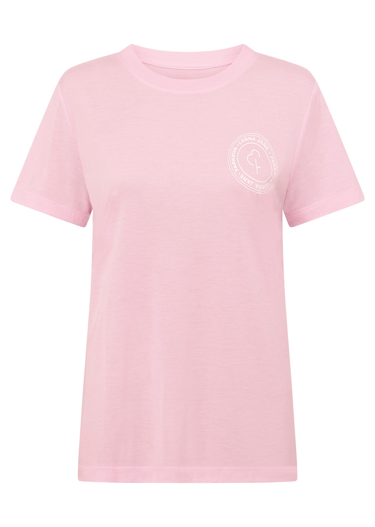 Lorna Jane parkrun T-Shirt - Sweet Pink