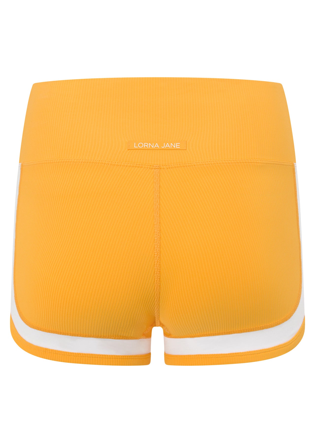 Lorna Jane Camp Cove Cheeky Rib Bike Shorts - Mango