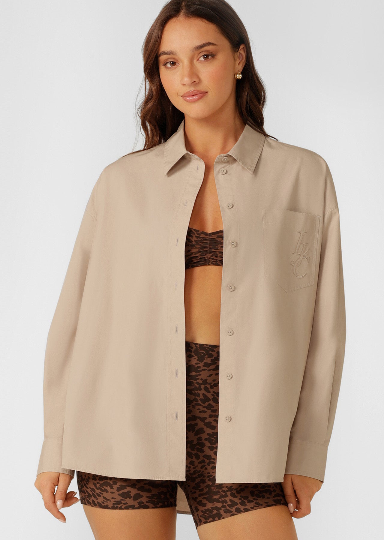 Lorna Jane Foundation Long Sleeve Shirt - Latte