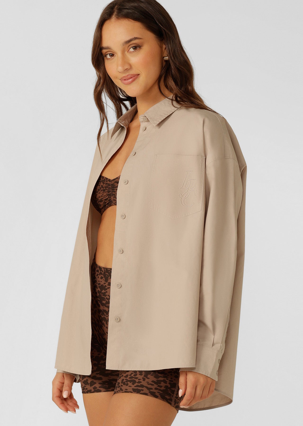Lorna Jane Foundation Long Sleeve Shirt - Latte