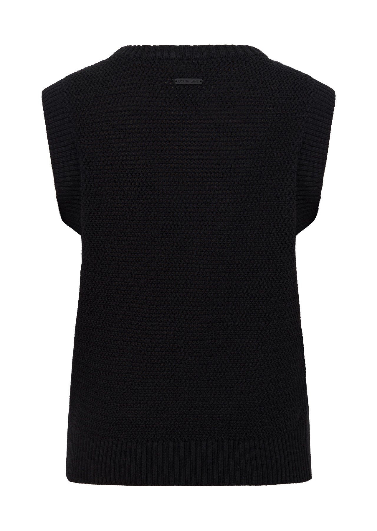 Lorna Jane Serene Knit Vest - Black