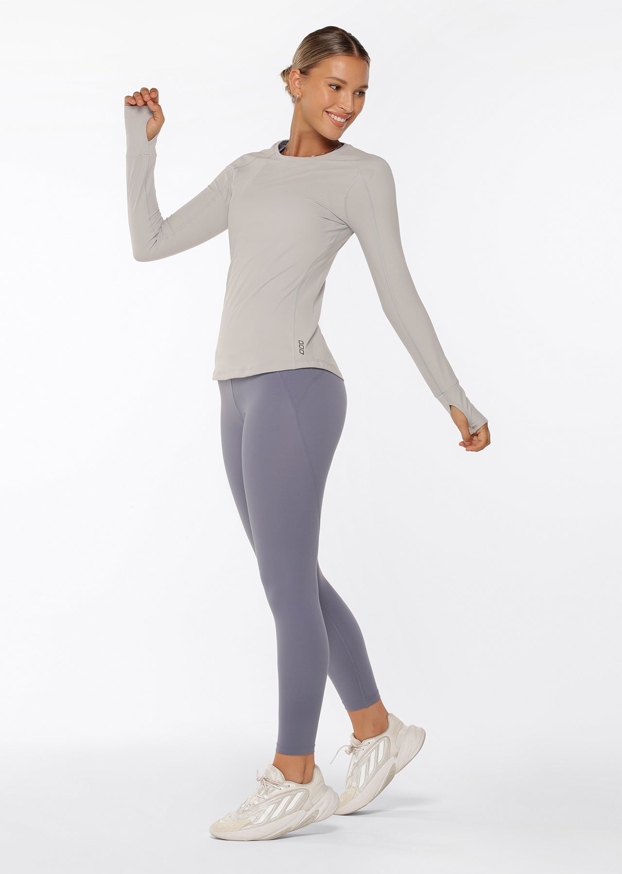 Lorna Jane Tech Active Long Sleeve Top - Concrete Grey
