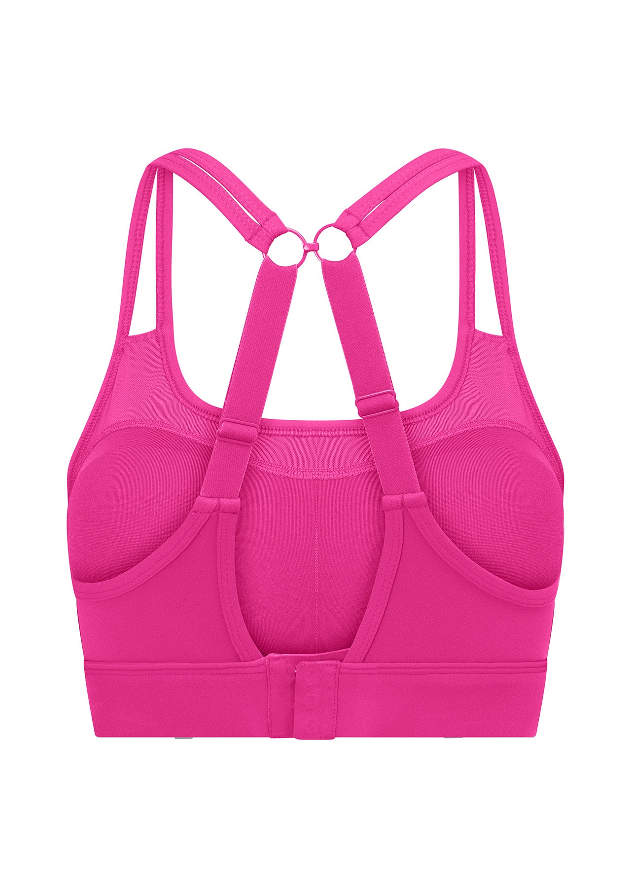 Lorna Jane Structured Support Recycled Sports Bra - Bright Pink