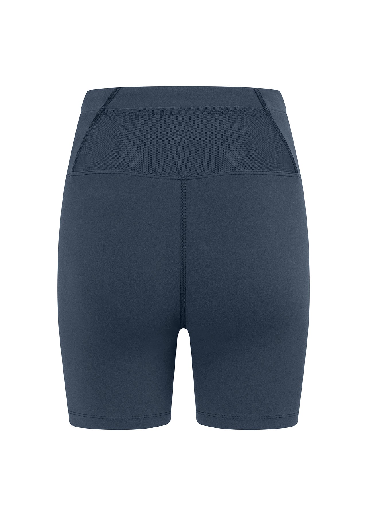 Lorna Jane Mesh Phone Pocket Bike Shorts - Pale Indigo