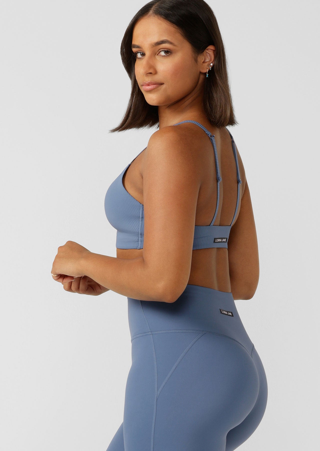 Lorna Jane Supreme Comfort Aloe Vera Sports Bra - Frost Blue