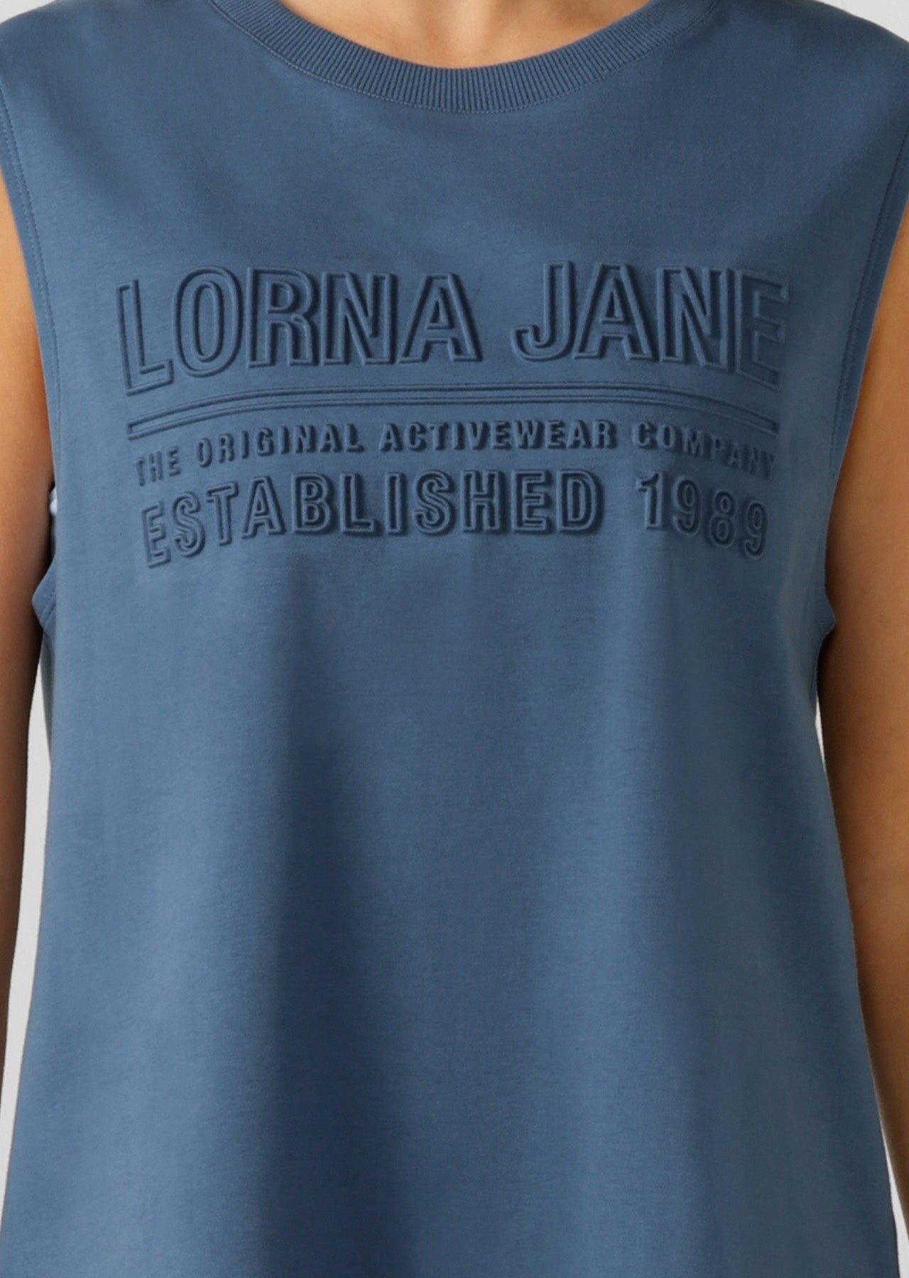 Lorna Jane Essential Muscle Tank - Frost Blue