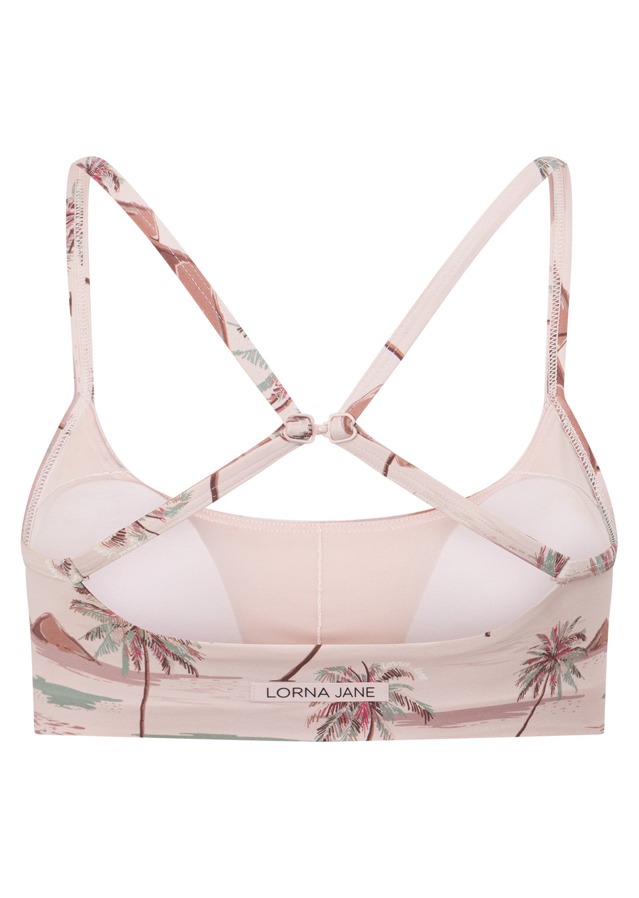Lorna Jane Paradise Palm Swim Sport Bralette - Paradise Palm Print
