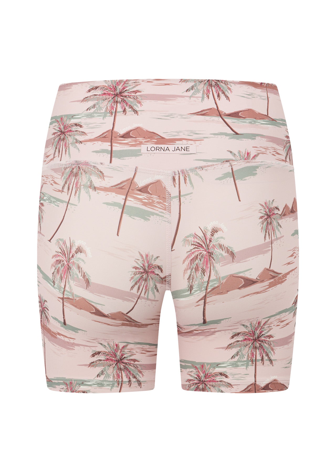 Lorna Jane Paradise Palm 12cm Bike Shorts - Paradise Palm Print