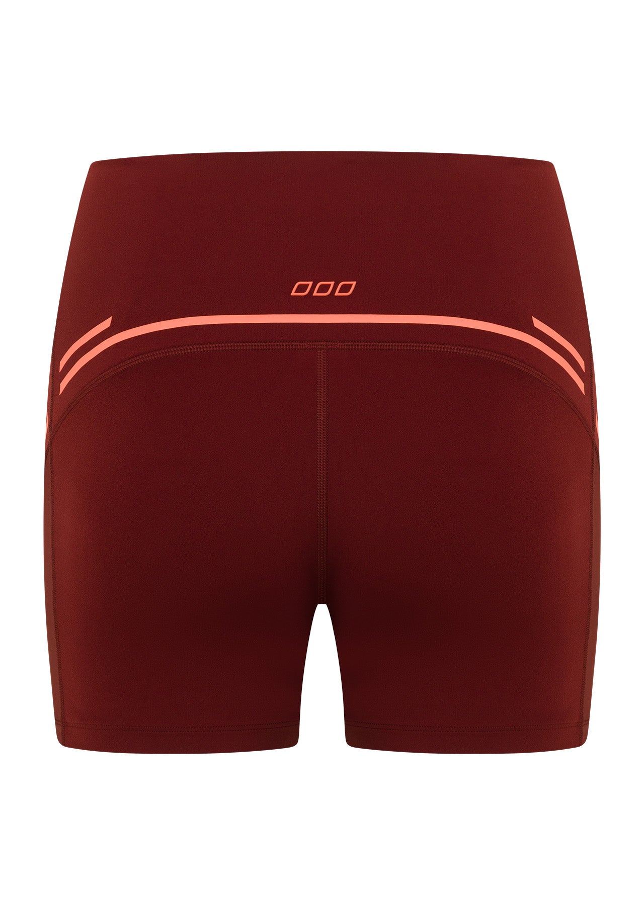 Lorna Jane Train Hard 12cm Bike Shorts - Dark Ruby