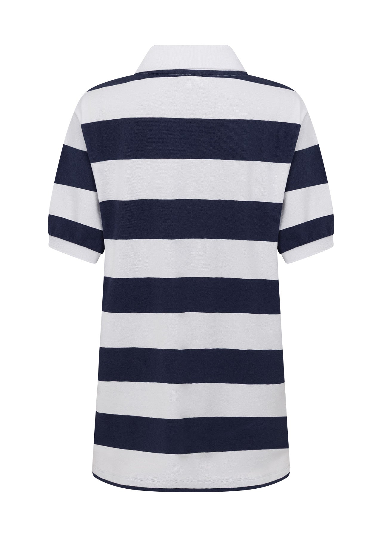 Lorna Jane Marina Boyfriend Polo - Marine Blue Stripe