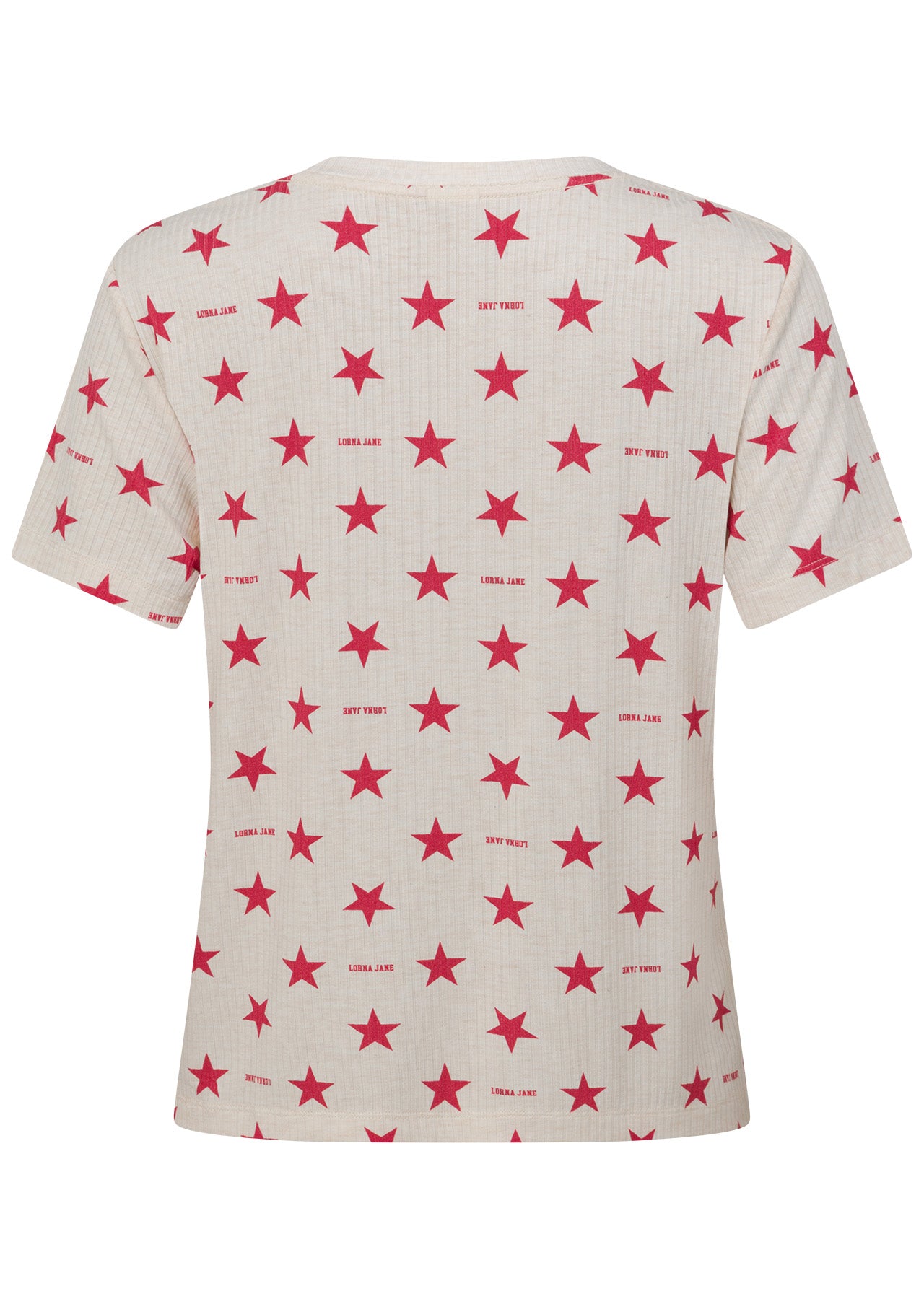 Lorna Jane Starstruck Rib T-Shirt - Starstruck Print