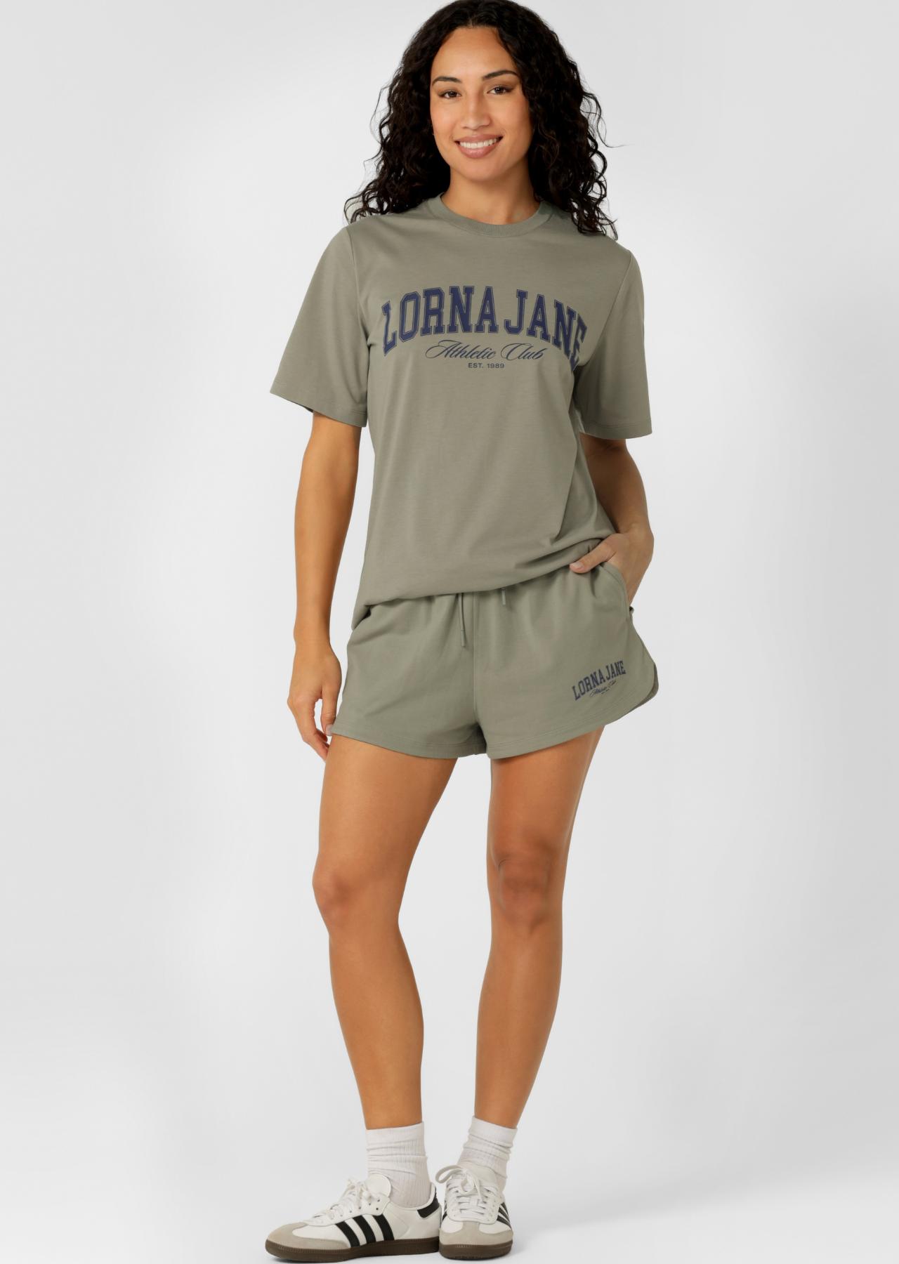 Lorna Jane Summer Athletic Club Relaxed Shorts - Matcha