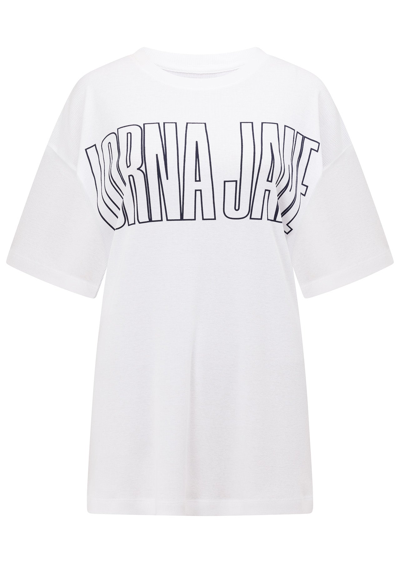 Lorna Jane Haze Rib Boyfriend Tee - White