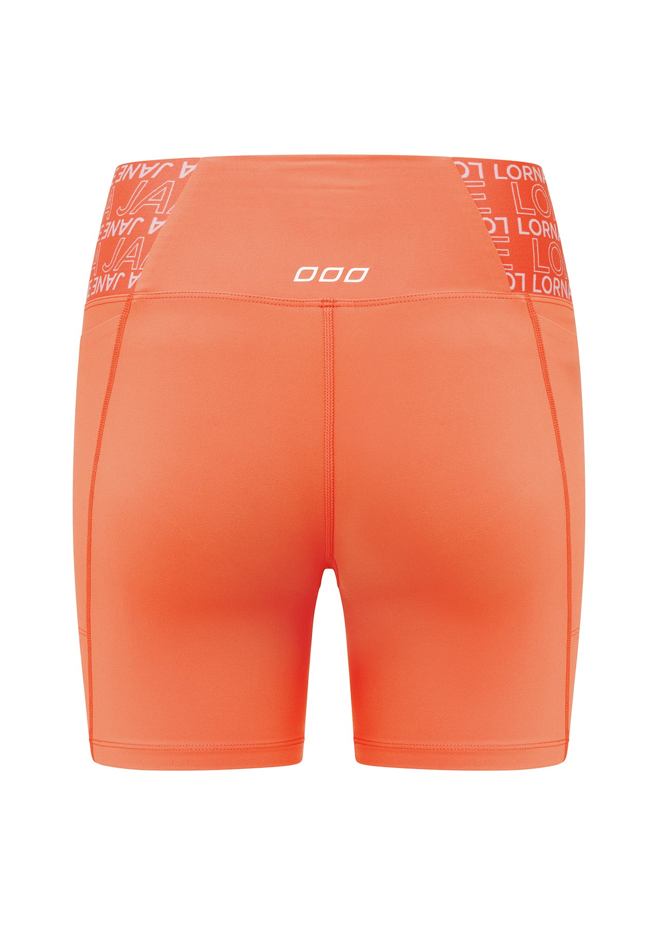 Lorna Jane Superior Phone Pocket Bike Shorts - Sunset Orange