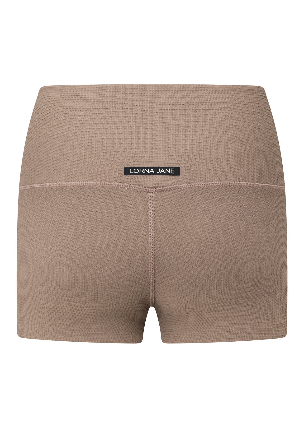 Lorna Jane Lounge Waffle Cheeky Shorts - Bone