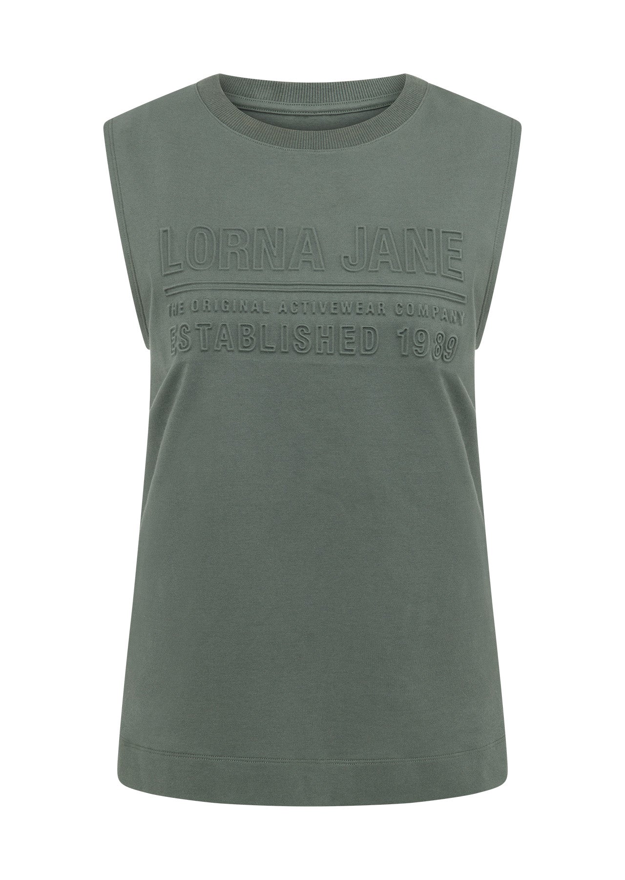Lorna Jane Essential Muscle Tank - Dark Matcha
