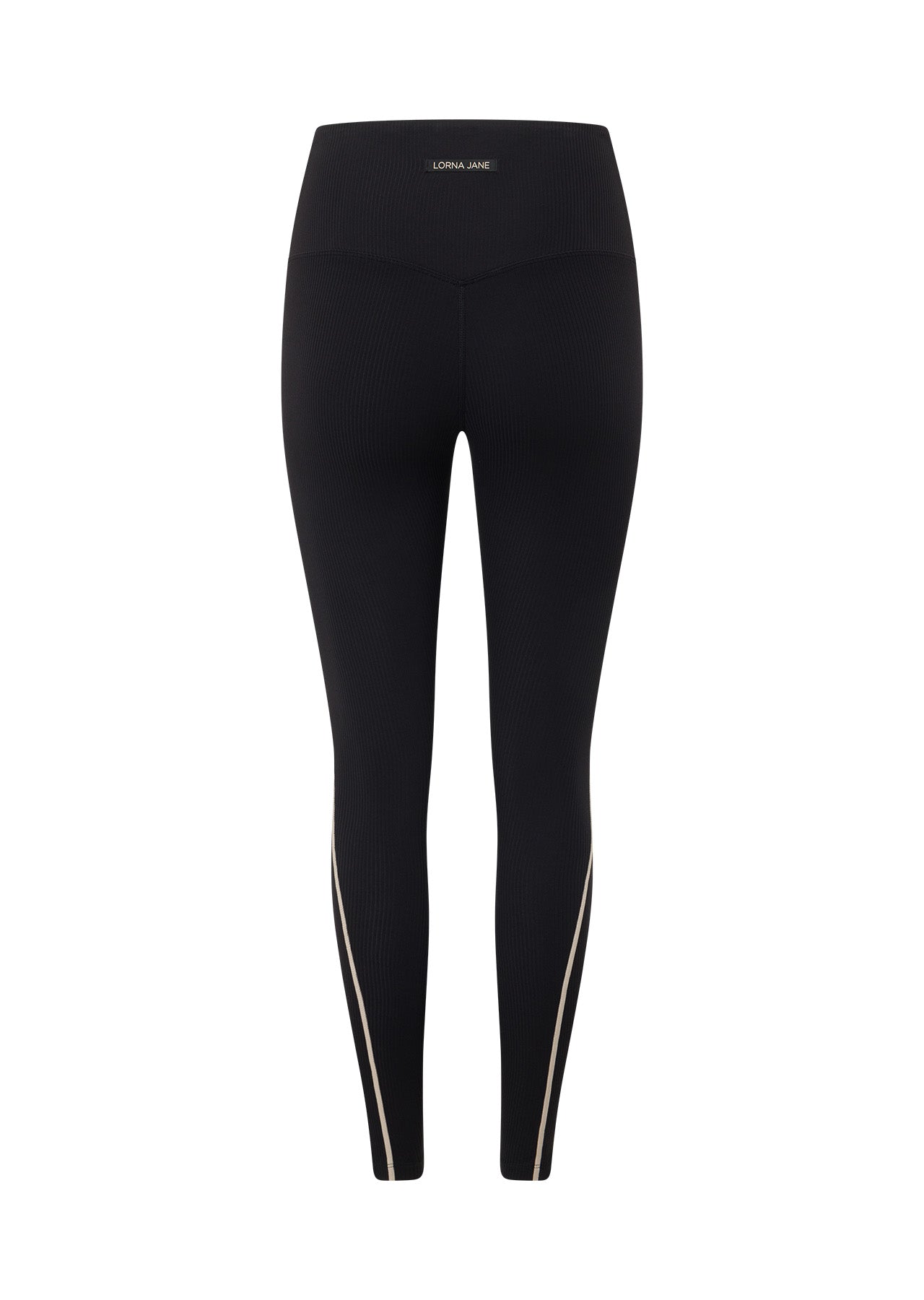 Lorna Jane Second Nature Luxe Rib Ankle Biter Leggings - Black