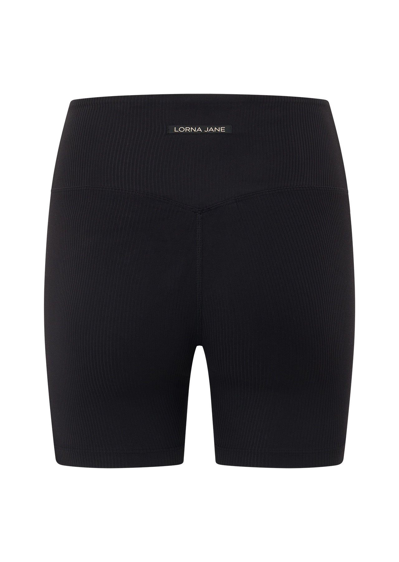 Lorna Jane Second Nature Luxe Rib 12cm Bike Shorts - Black