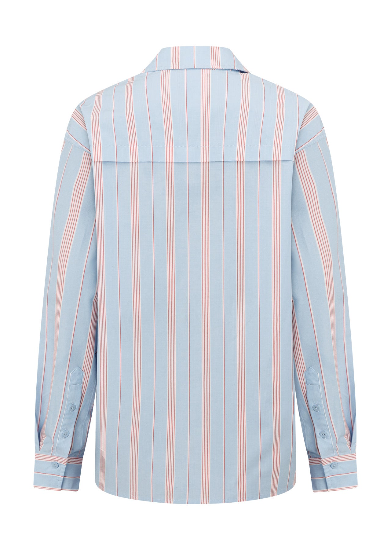 Lorna Jane Love Lounge Stripe Shirt - Blue Multi Stripe