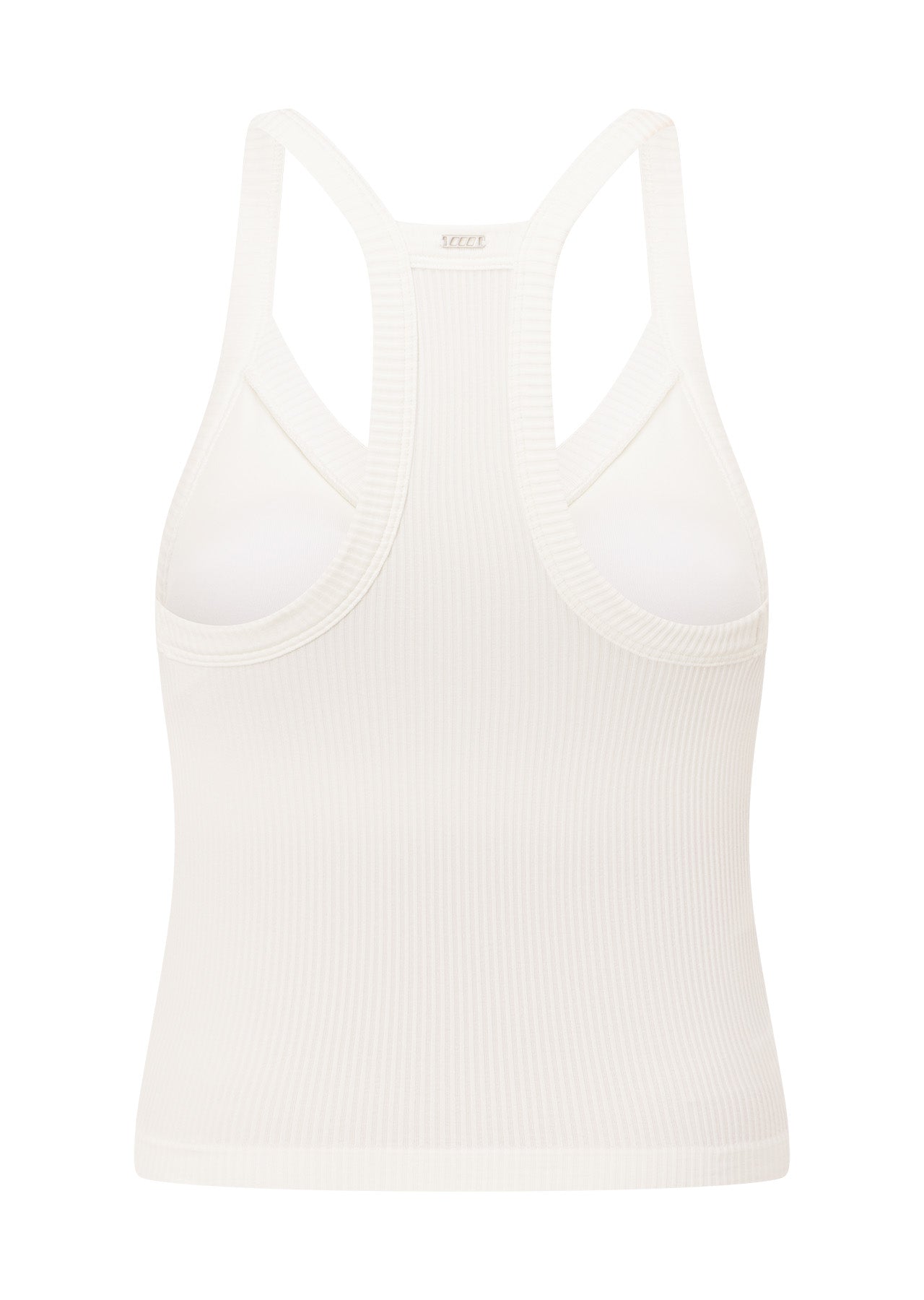 Lorna Jane Seamless Crop Tank Bra Combo - Porcelain