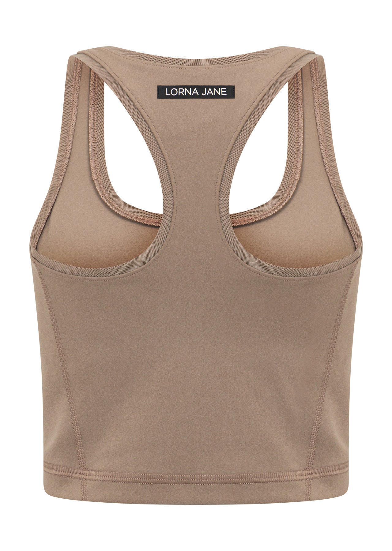 Lorna Jane Fast Pace Racer Back Recycled Tank - Bone