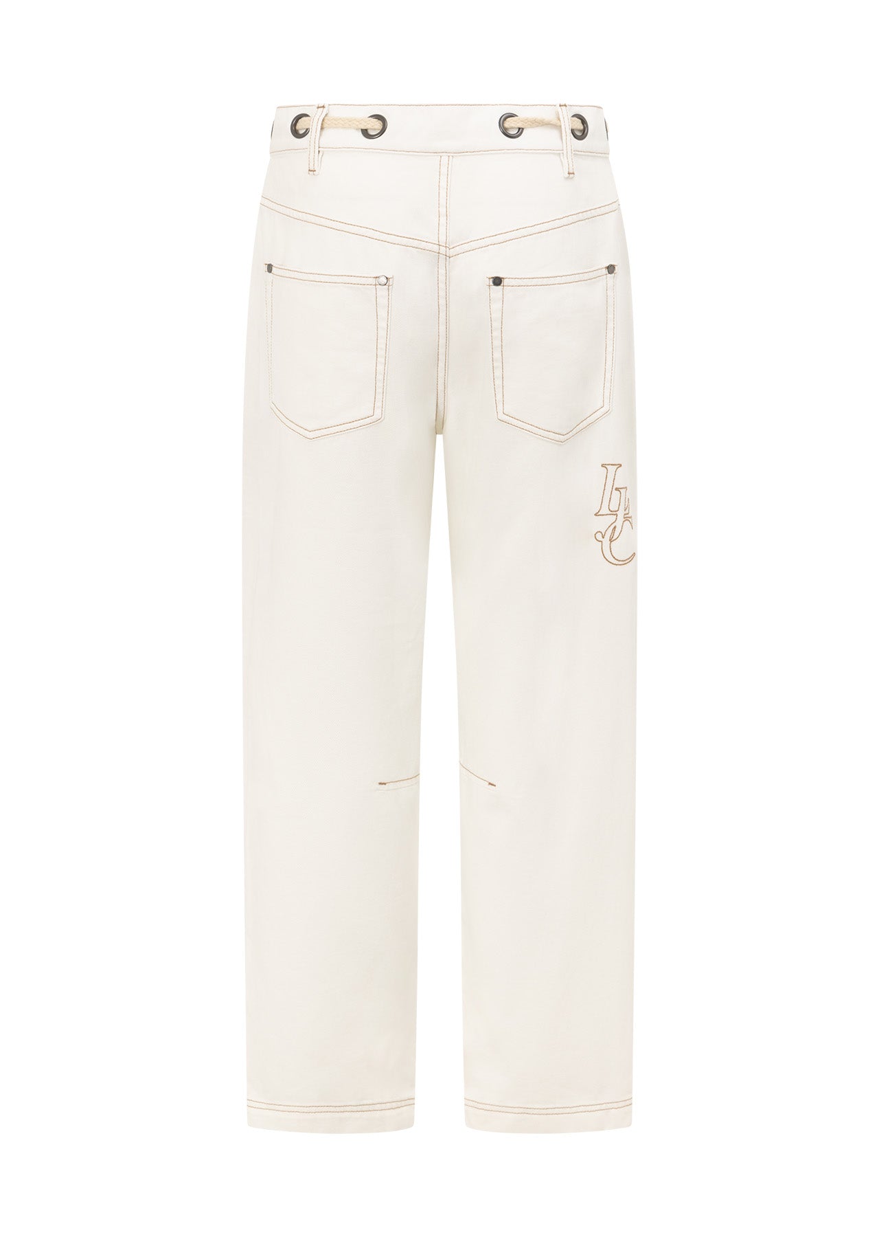 Lorna Jane Off Duty Vintage Denim Pants - Vintage White